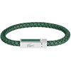 Lacoste Žalia odinė vyriška apyrankė Rockel 2040449