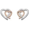 Moteriški dvispalviai auskarai Hot Diamonds Love DE532