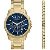 Laikrodis Armani Dárkový set Banks Chronograph + náramek AX7151SET