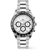 Laikrodis Daniel Wellington Iconic Tachymeter 42 3-Link Baltas Juodas S DW00100948