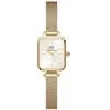Laikrodis Daniel Wellington Micro Quadro Mini Evergold Champagne DW00100656