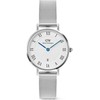 Laikrodis Daniel Wellington Petite 28 Roman Numerals Date Sterling Baltas Sidabrinis DW00100858