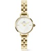 Laikrodis Daniel Wellington Petite Mini 19 Arch 3-Link Baltas Gold DW00100855