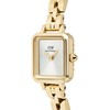 Laikrodis Daniel Wellington Quadro Mini 15.4x18.2 Arch 3-Link Baltas Sunray Gold DW00100850