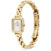 Laikrodis Daniel Wellington Quadro Mini 15.4x18.2 Arch 3-Link Baltas Sunray Gold DW00100850