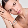 Laikrodis Daniel Wellington Quadro Mini 15.4x18.2 Arch 3-Link Baltas Sunray Sidabrinis DW00100844
