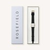 Laikrodis Rosefield Heirloom Modern Baltas Dial Auksinis juodas Odinis HWBLG-H06