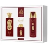 Lattafa Ansaam Gold komplektas woda perfumowana spray 100ml + woda perfumowana spray 20ml + dezodorant spray 200ml
