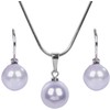 Levien Žavus Pearl Lavender karolių ir auskarų rinkinys