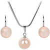 Levien Žavus Pearl Peach karolių ir auskarų rinkinys