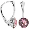Levien Charming sidabrinis auskarai Xirius Light Rose