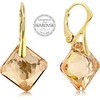 Levien Princess earrings with golden crystals