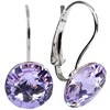 Levien Elegant Rivoli Violet earrings