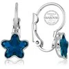 Levien Girl auskarai su mėlynu STARBLOOM kristalu