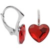 Levien Sidabriniai mergaitės auskarai Heart Flat Light Siam