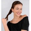 Levien Blizgantys sidabriniai auskarai Dentelle Crystal