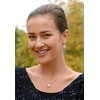 Levien Blizgantys sidabriniai auskarai Dentelle Crystal