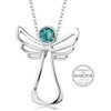 Levien Guardian Angel Turquoise Crystal Necklace
