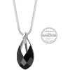 Levien Ladies´ Pear Metcap Juodas Crystal Necklace
