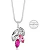 Levien karoliai su rožiniais kristalais Navette