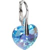 Levien Romantic Earrings Heart Aqua AB
