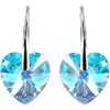 Levien Romantic Earrings Heart Aqua AB