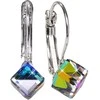Levien Stilingi auskarai Cube Vitrail Medium