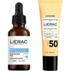 Rinkinys „Lierac“: „Protocole“ serumas veidui nuo tamsių dėmių, 30 ml + „Sunissime The Sun“ aksominis fluidas veidui SPF50+, 25 ml