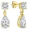 Liu Jo Matching auksinis-plated earrings with zircons LJ2587