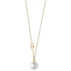 Liu Jo Minimalist auksinis-plated pakabukas with synthetic pearl LJ3015