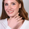 Luca Barra Adjustable auksinis-plated ring with zircon ANK603