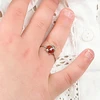 Luca Barra Adjustable steel ring for girls Ladybug JA101