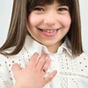 Luca Barra Adjustable steel ring for girls Ladybug JA101
