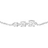 Luca Barra Elegant steel bracelet with clear zircons BK2815