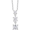 Luca Barra Elegant steel pakabukas with clear zircons CK2161