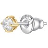 Luca Barra Gold-plated single earring with clear zircon OK1468/OK1472