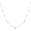 Luca Barra Long steel pakabukas with synthetic pearls CK2032