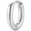 Luca Barra Minimalist single earring made of steel OK1578