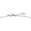 Luca Barra Minimalist steel bracelet with clear crystal BK2805