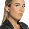 Luca Barra Single auksinis-plated labret Flower with zircons PR125