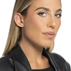 Luca Barra Single steel labret Flower with zircons PR124