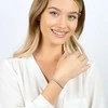 Luca Barra Tennis auksinis-plated bracelet with clear crystals BK2362
