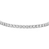 Luca Barra Tennis steel bracelet with clear crystals BK2361