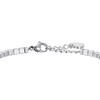 Luca Barra Tennis steel bracelet with clear crystals BK2361