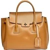 Luisa Vannini Women's leather handbag LV 479 Cognac