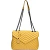 Luisa Vannini Women's leather handbag LV 2183 Senape