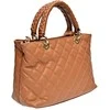 Luisa Vannini Women's leather handbag LV WH 2209T Cognac