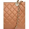 Luisa Vannini Women's leather handbag LV WH 2209T Cognac