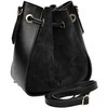 Luisa Vannini Women's leather handbag LV 8192T Nero