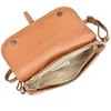Luisa Vannini Women's leather crossbody handbag LV 1938 Cognac